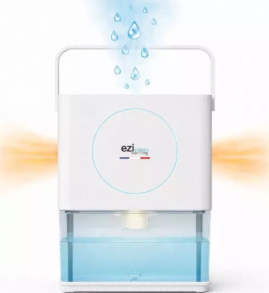 Déshumidificateur EZICLEAN 0.65L/24h Blanc DRYFLOWX