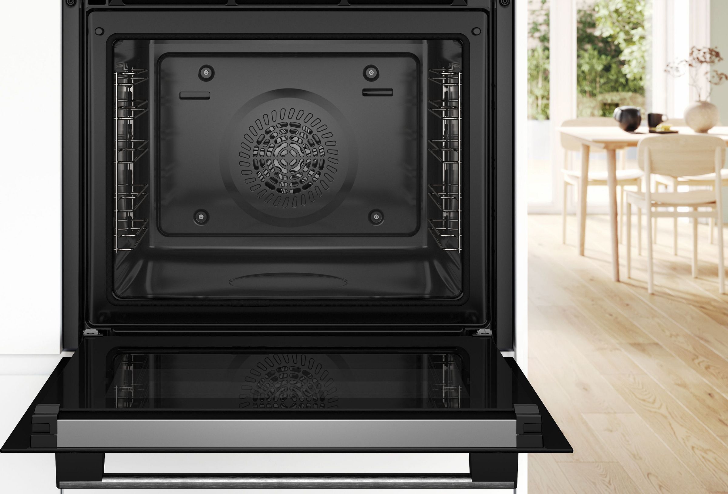 Four encastrable pyrolyse BOSCH Chaleur tournante 71 L Inox - HBG579BS3F