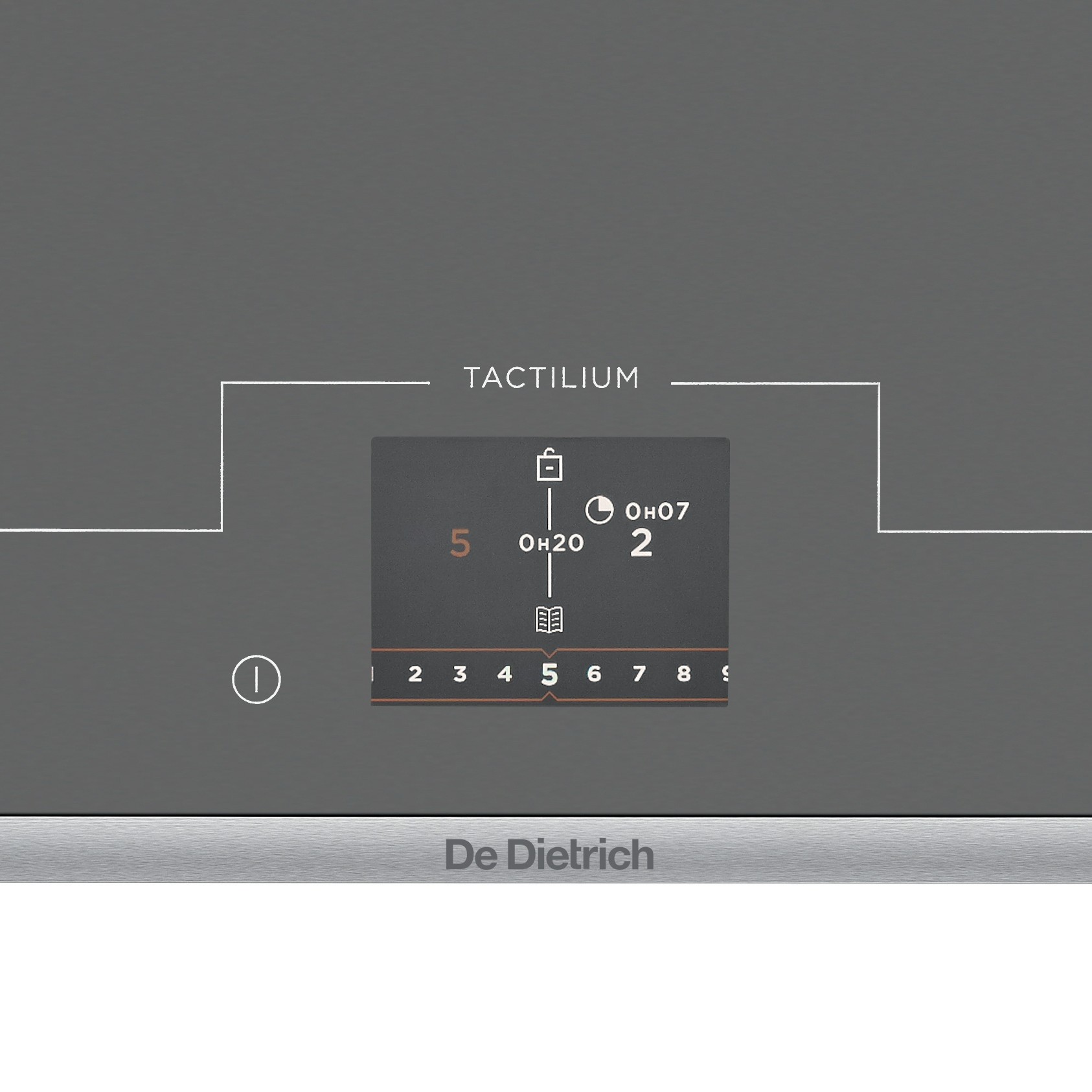 DE DIETRICH Plaque induction 4 foyers Horizone Play & Chef 65cm Gris - DPI7698GS