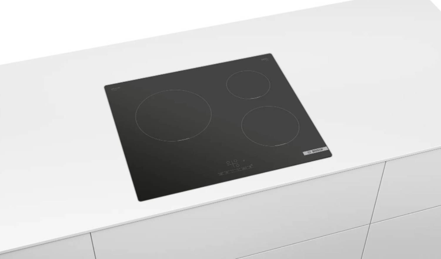 Plaque induction BOSCH Série 4 3 foyers 60cm Noir - PUC611BB5E