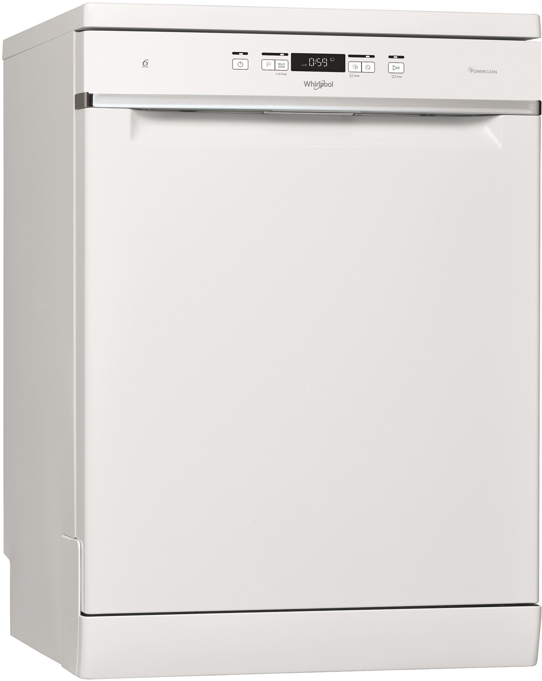 Lave vaisselle 60 cm WHIRLPOOL 6ème sens PowerClean Pro 42dB 14 couverts - WFC3C42P