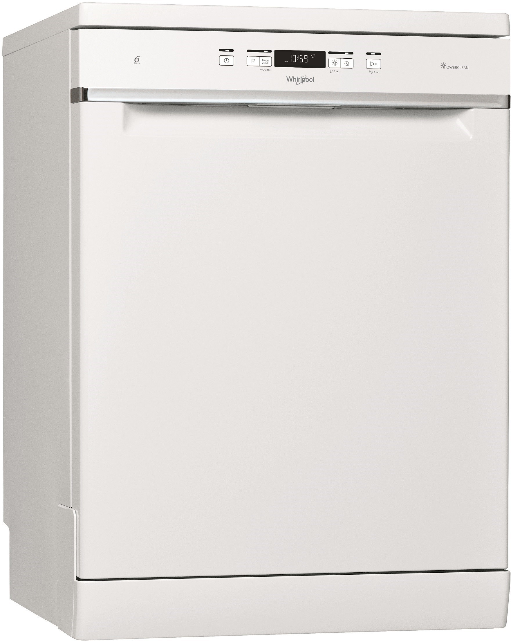 WHIRLPOOL Lave vaisselle 60 cm 6ème sens PowerClean Pro 42dB 14 couverts - WFC3C42P