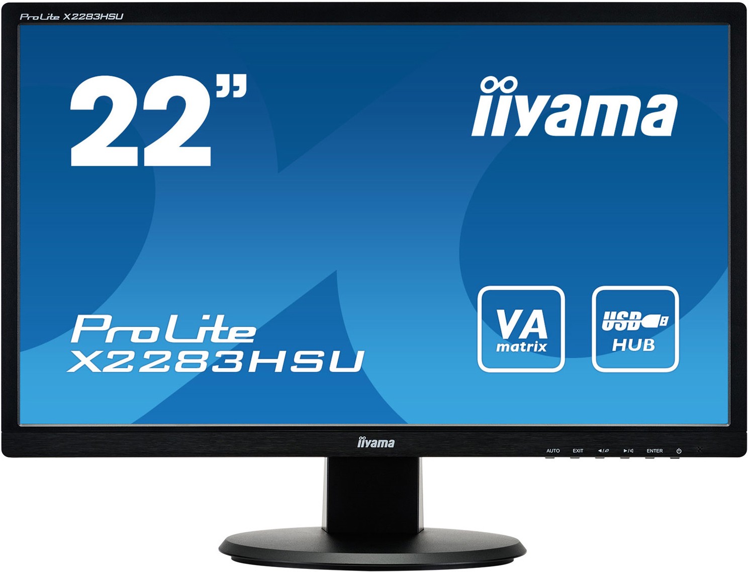 IIYAMA Ecran 22 pouces Full HD Prolite 5ms  - X2283HSU-B1