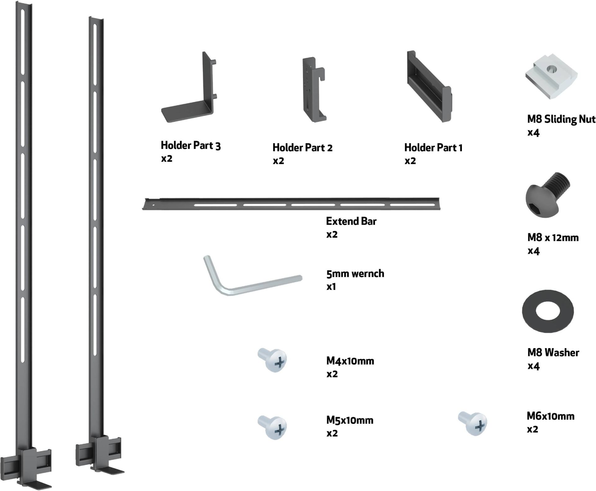 Support mural MULTIBRACKETS KC-MB-5629 | U-Techno.fr